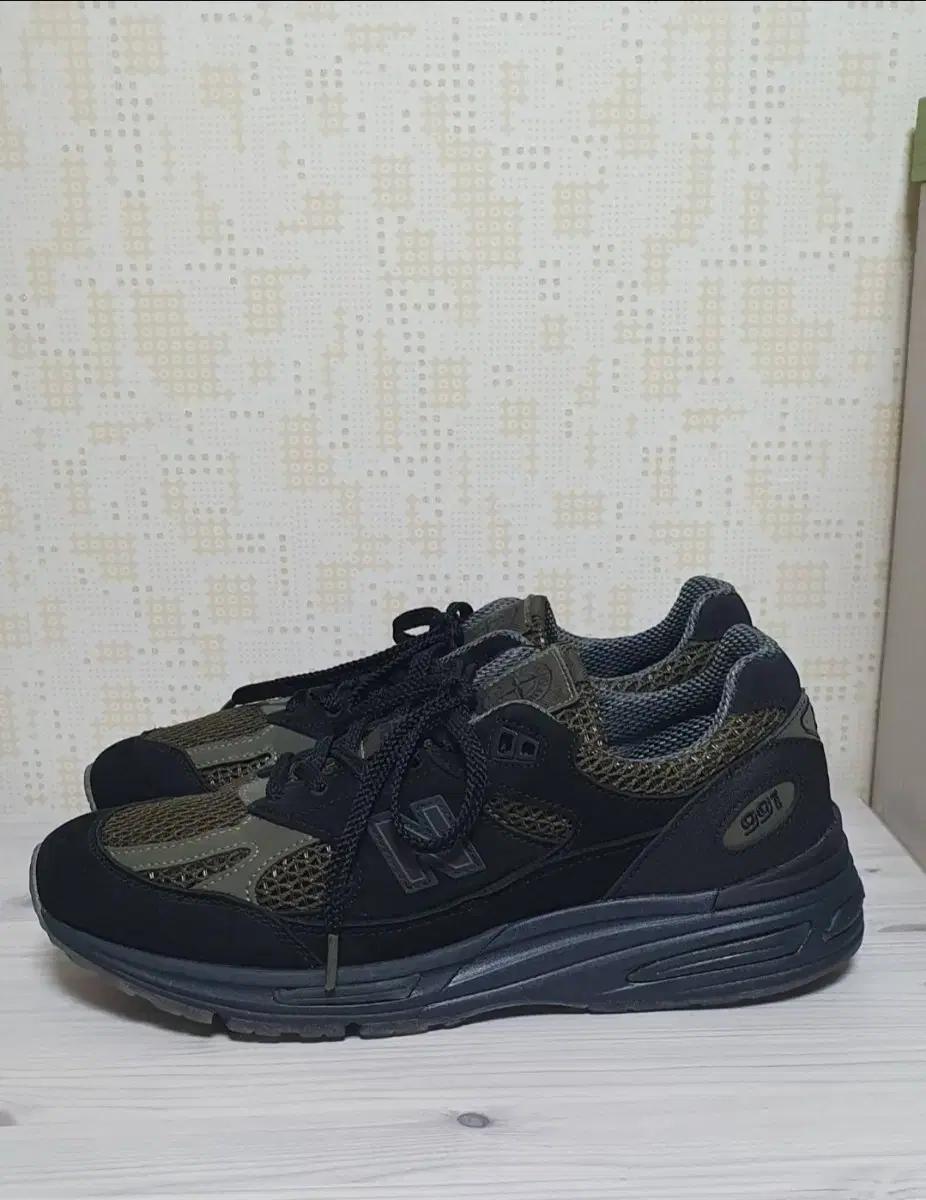 [260] 뉴발란스 991v2 스톤아일랜드 블랙 올리브 260사이즈