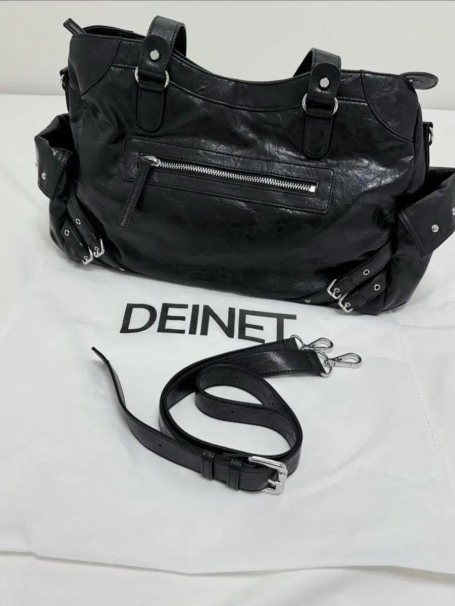 다이닛 스터드 포켓 빅 백 블랙 STUD POCKET BIG BAG