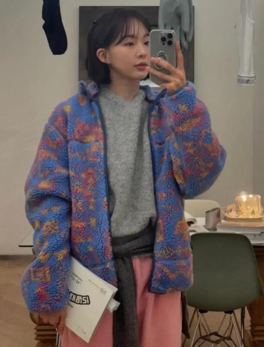 디스이즈네버댓 T 셰르파 후리스 바이올렛 M