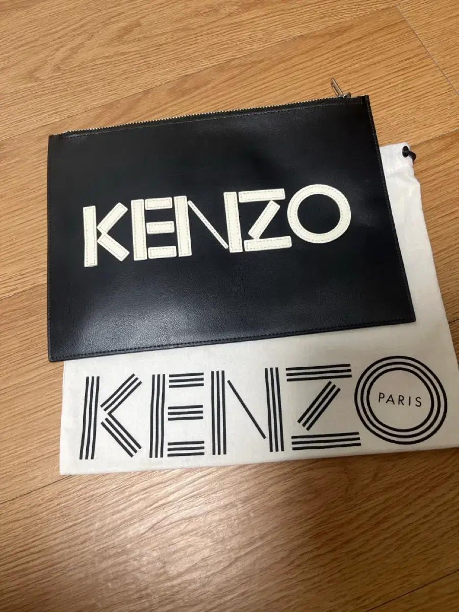 KENZO 겐조 블랙 클러치 백 + 더스트백