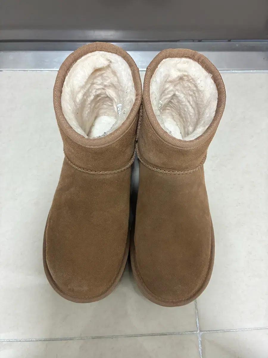 UGG 미국 어그 부츠 플랫폼 카멜 체스트넛