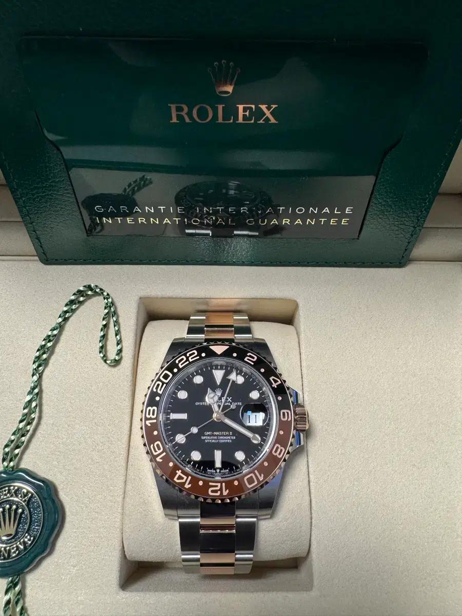 [미착용]롤렉스 GMT-Master II 루트비어 콤비 새제품 팝니다