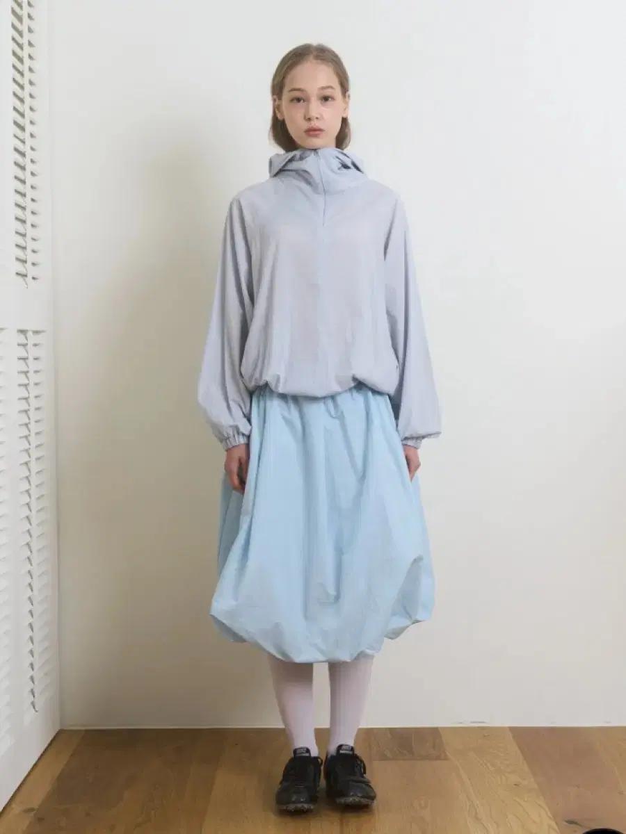 Pesto Ballon midi skirt cotton candy