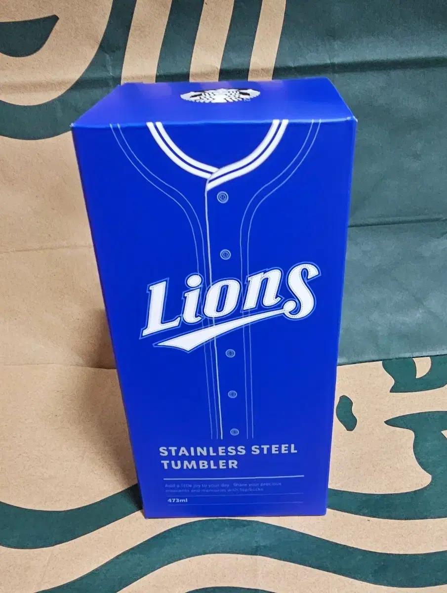 새상품S급]스타벅스 2026 KBO SS 라이온즈 삼성 캔쿨러 텀블러
