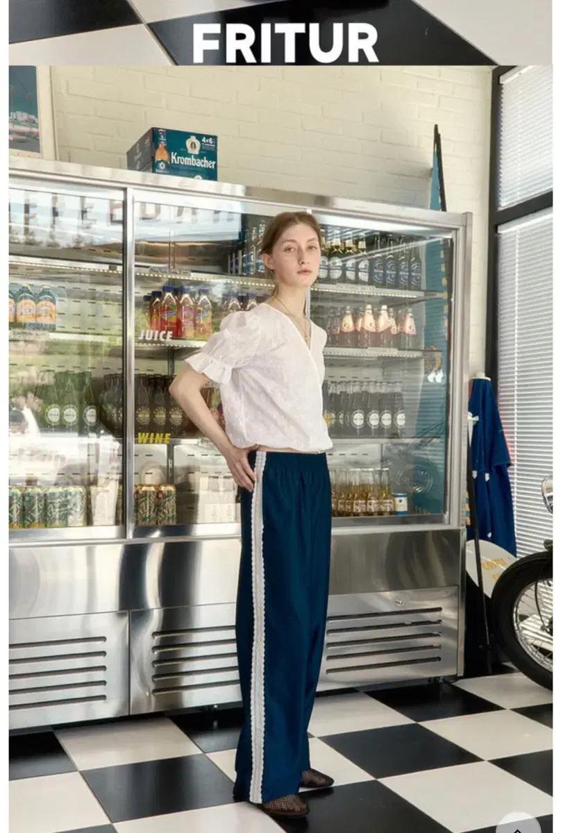 fritur 프리터 트랙 팬츠 track pants 네이비