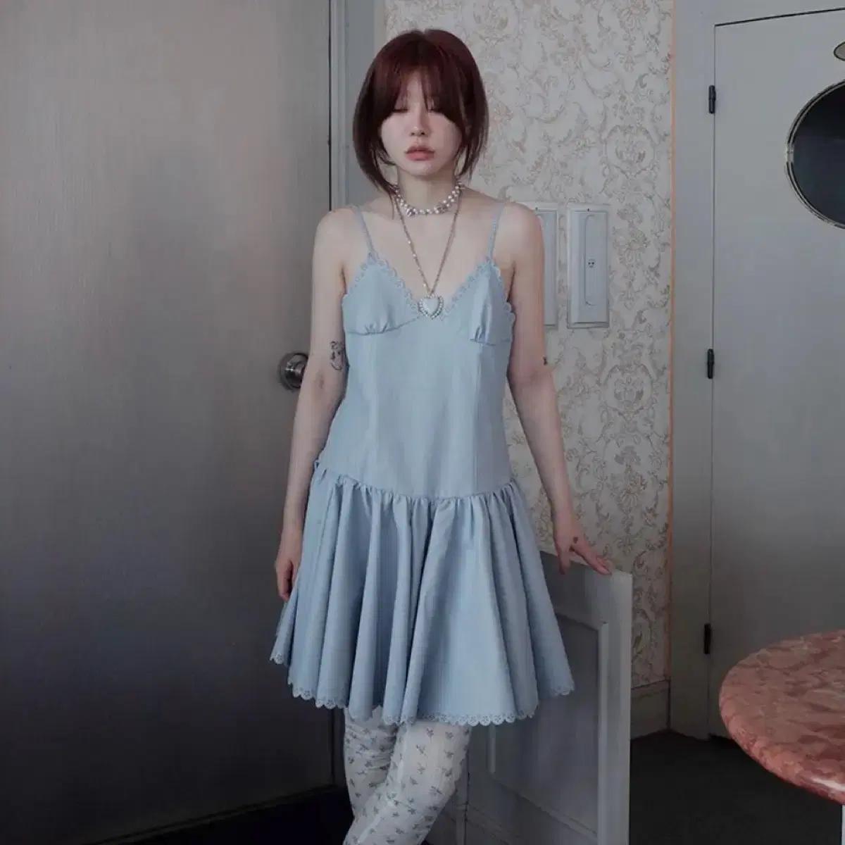 프레클 faux leather dress
