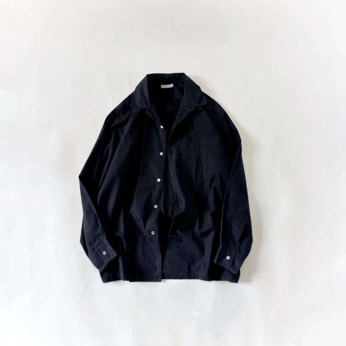 Comme des Garcons 블랙 미니멀 셔츠