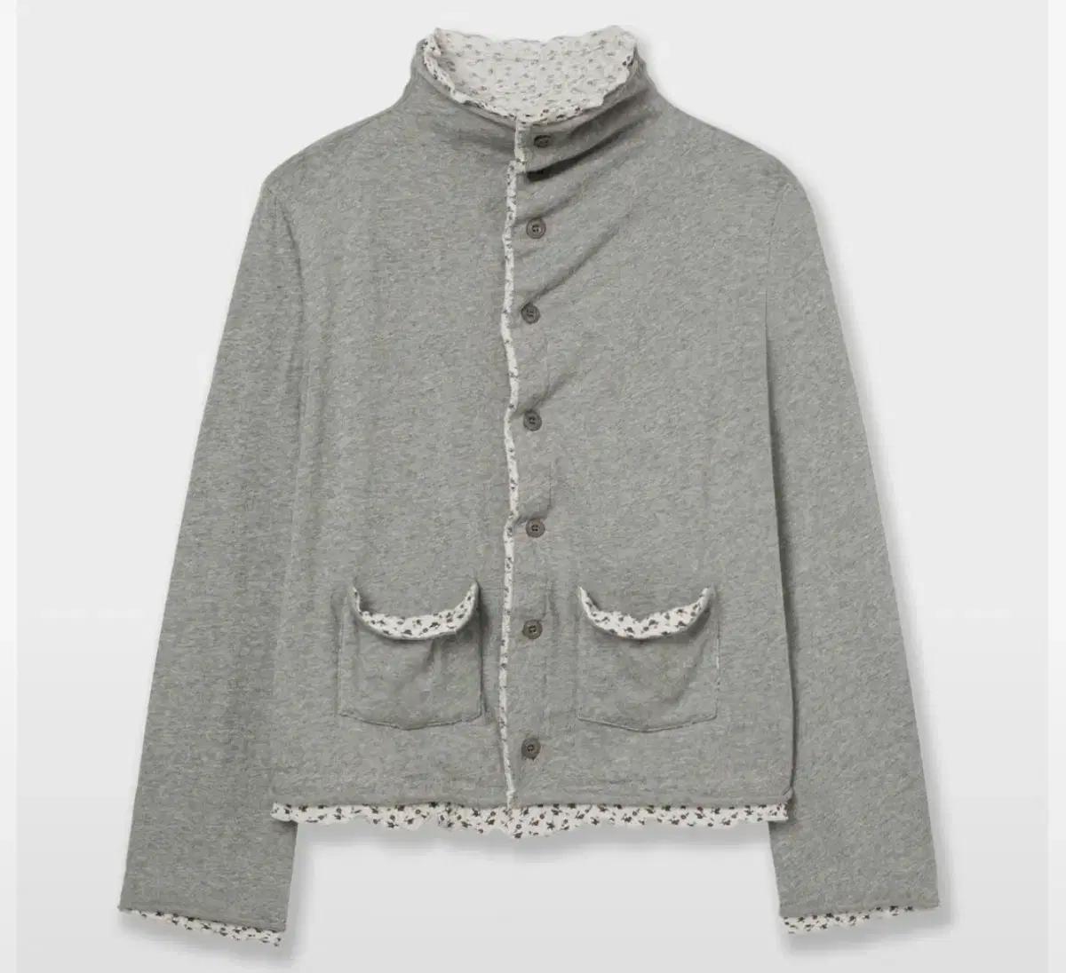 AEAE LAYERED CARDIGAN [MELANGE GREY]