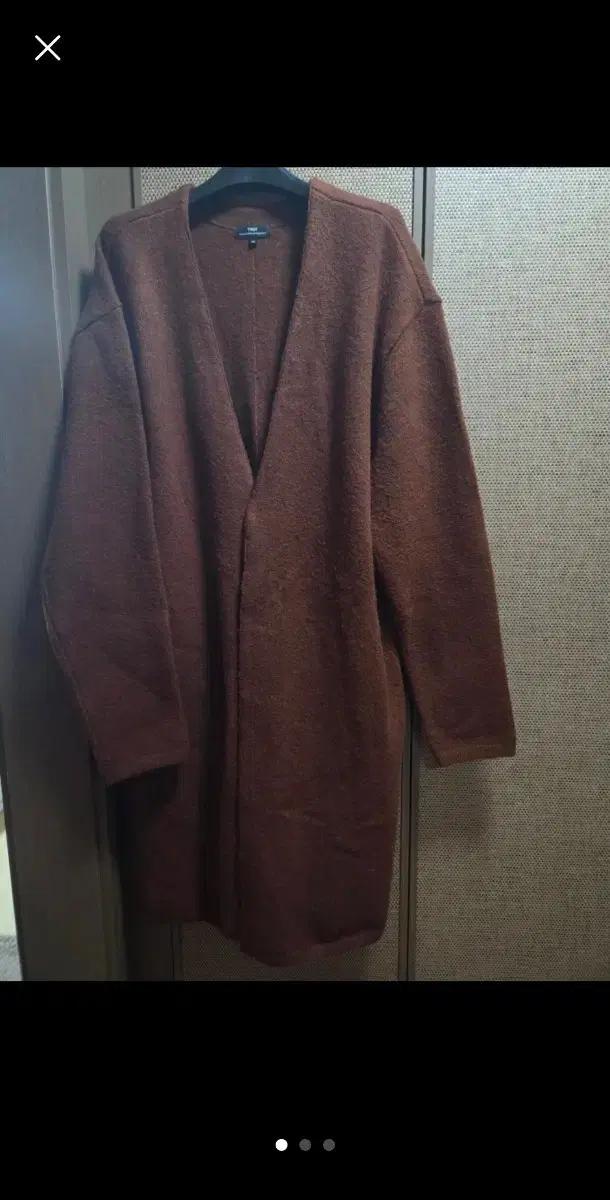 TNGT 브라운 롱 가디건 105 사이즈