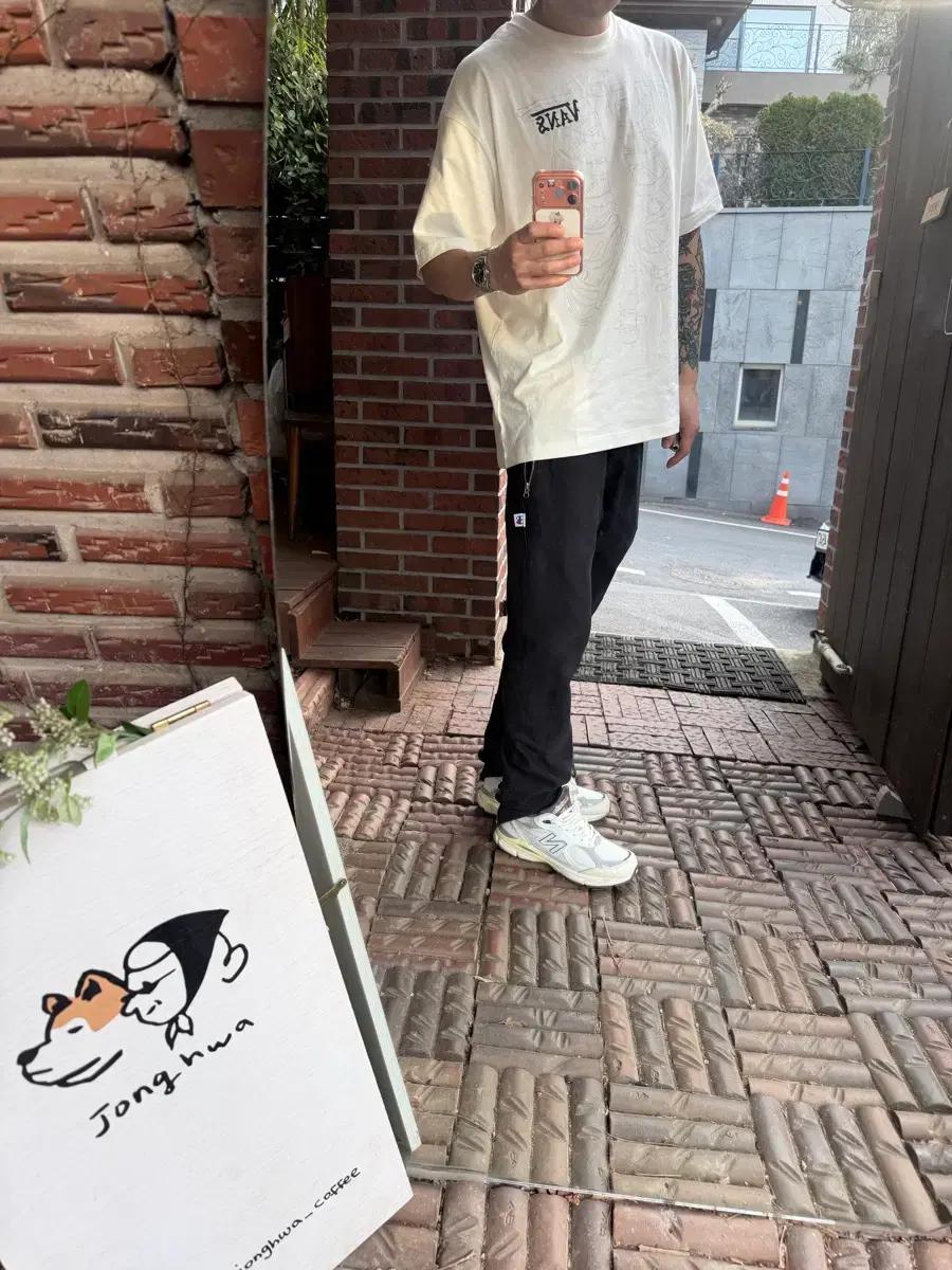 [L] beams x champion zip 지퍼 디테일 스웻 조거 팬츠