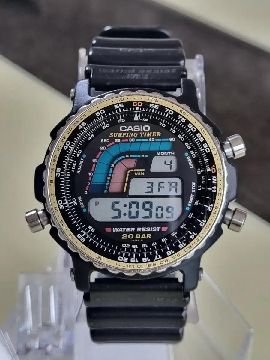 빈티지 미품 80's 서핑타이머 DW-403 군사워치 다이버 카시오시계