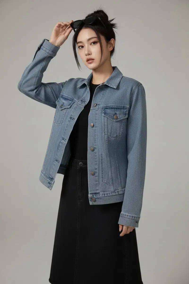 아크네 스튜디오 연청 데님 청자켓 50