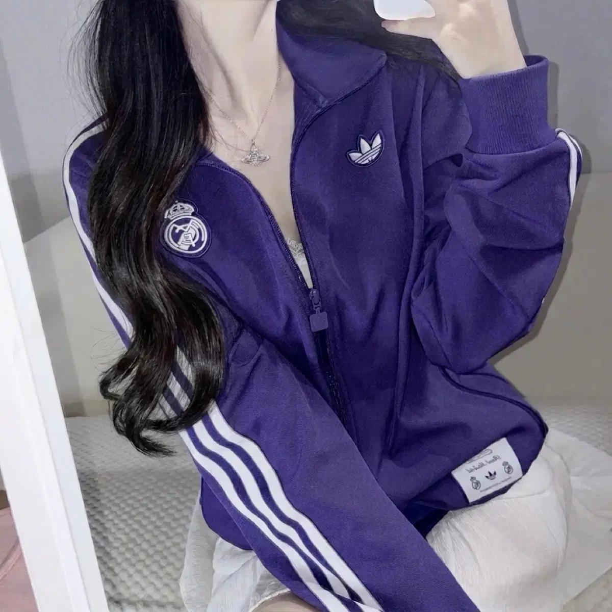아디다스 레알 마드리드 퍼플 져지 m
