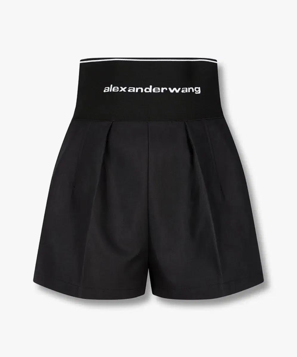 알렉산더왕 사파리 로고 숏 팬츠 블랙 4사이즈