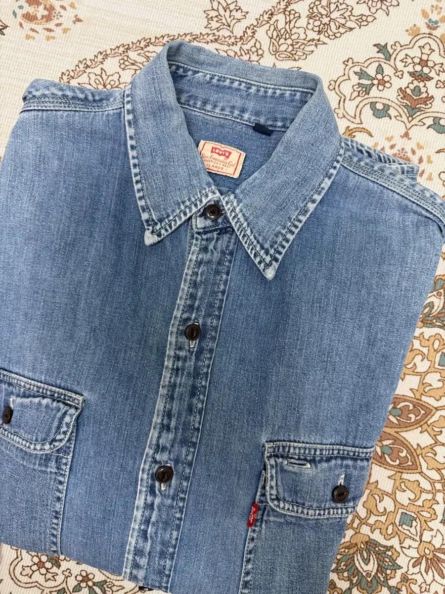 Levi's 웨스천 데님셔츠 라지 105추천