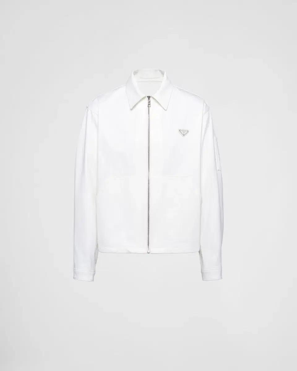 Prada 프라다 불 데님 블루종 자켓 화이트 xl