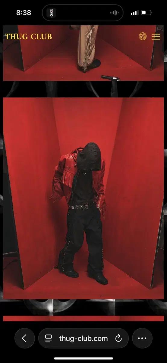 Thug Club 캐슬 카우보이 블랙 팬츠 size2