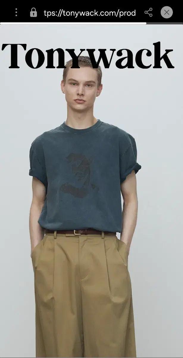 [토니웩] PORTRAIT GARMENT DYED T-SHIRT_ FAD