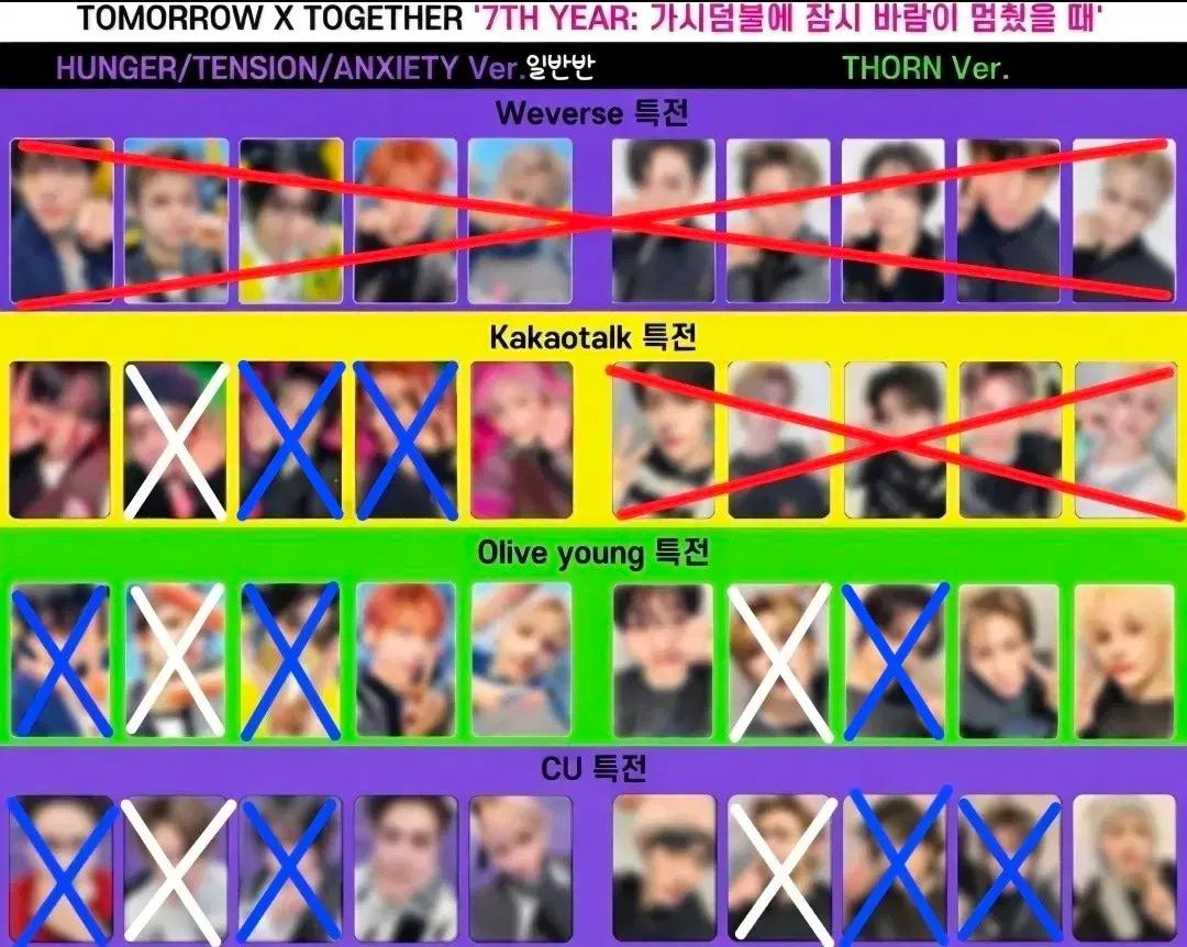 앨범 드림) 투바투 4월 컴백 위버스 제외 한국 특전 분철
