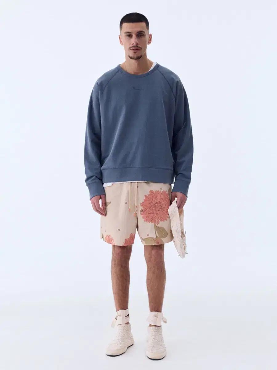 [m] 남성 렉토 보헤미안 빈티지 플라워 쇼츠