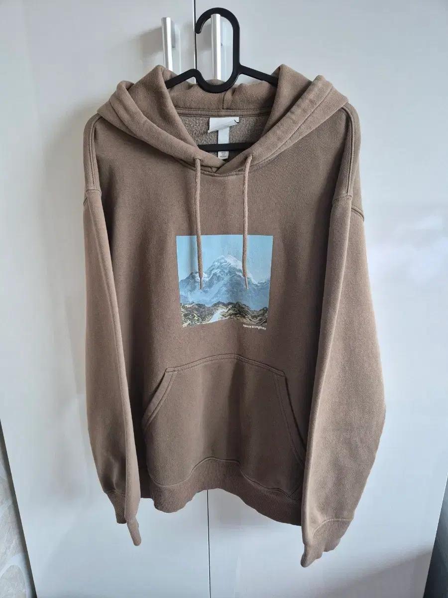 *H&M 릴렉스핏 브라운 후드티 M*