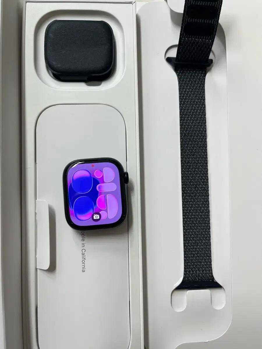 애플워치11 42mm 제트블랙 신품급 애플케어+