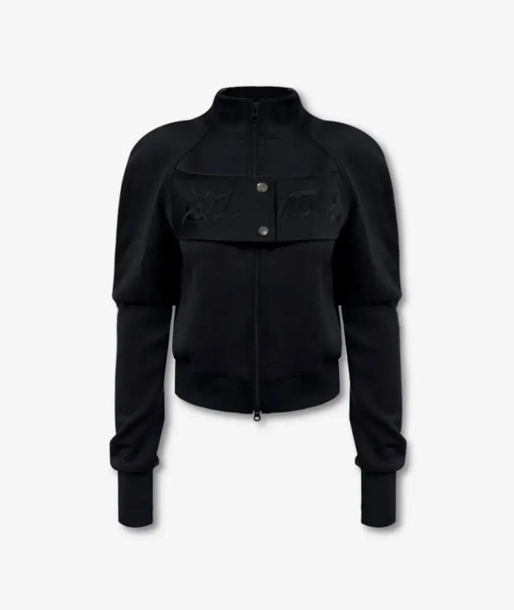 FLAP EMBROIDERY JERSEY ZIP-UP