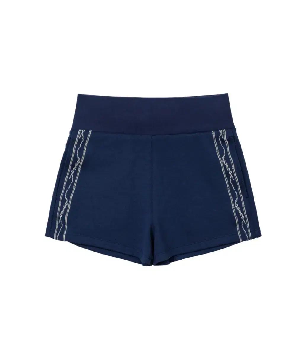 웰빙익스프레스 embroidered 트랙 쇼츠, 네이비
