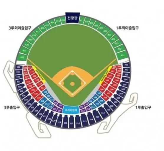 4월 11일 토요일 SSG vs LG 네이비 329구역
