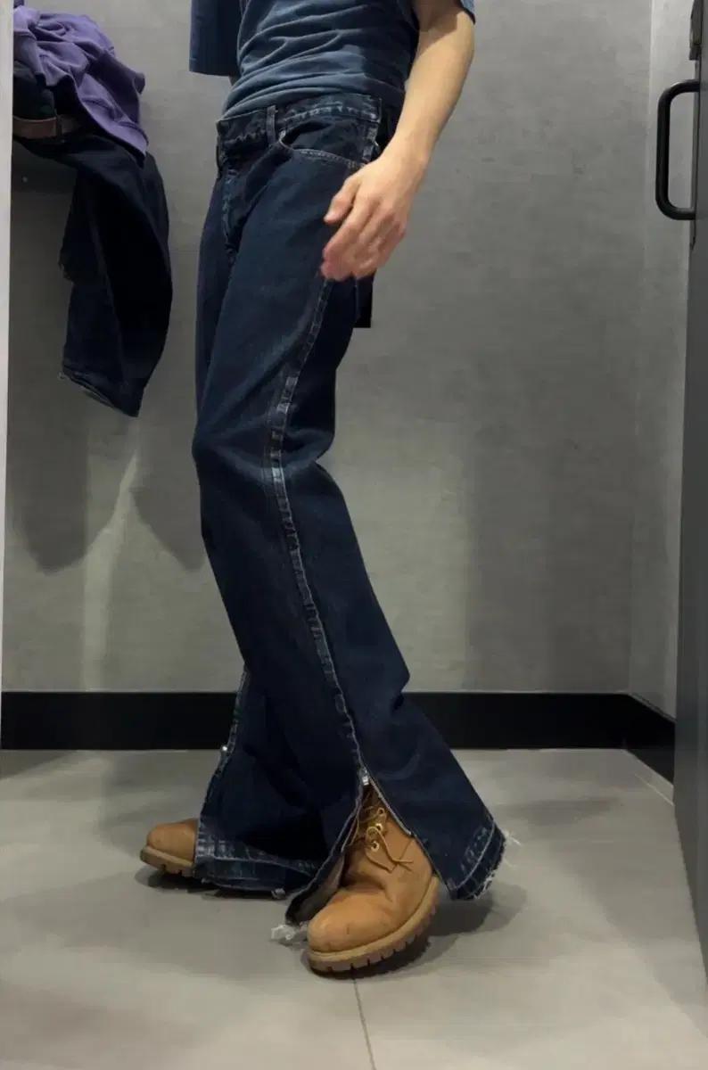 TOGA VIRILIS ZIPPER DENIM PANT