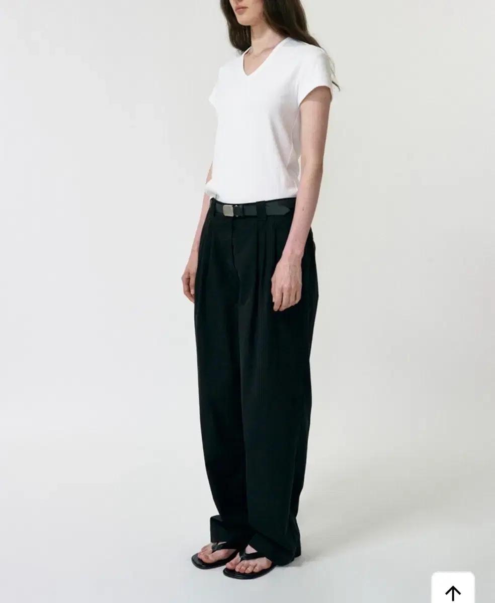 낫띵리튼 lena 3-tuck pants black (s)
