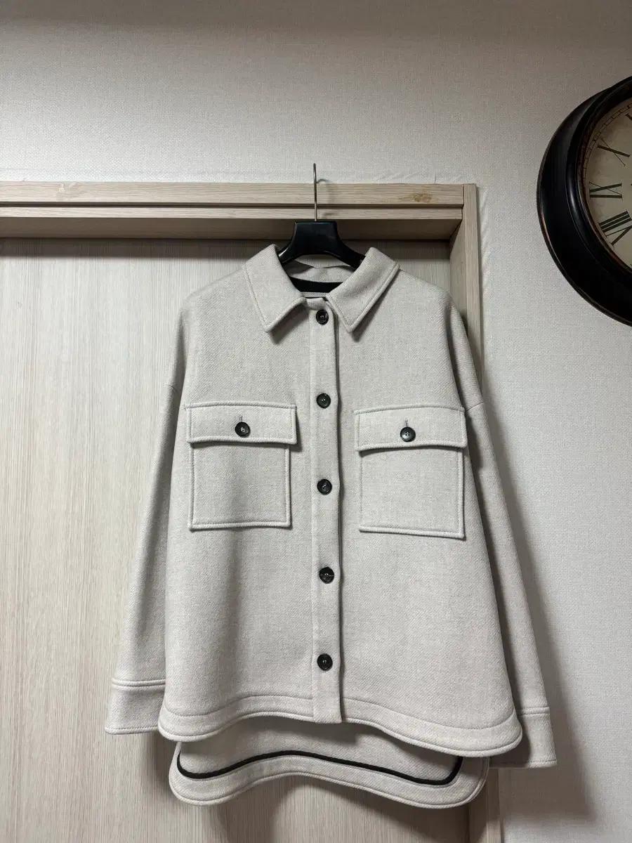 Zara Manteco fabric 여성 울 자켓