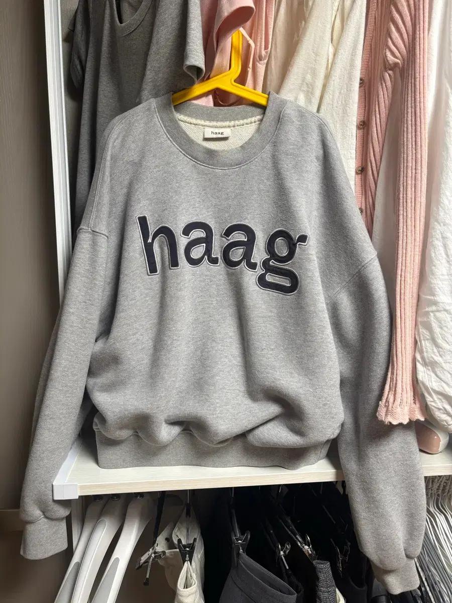 헤이그 haag 맨투맨 그레이