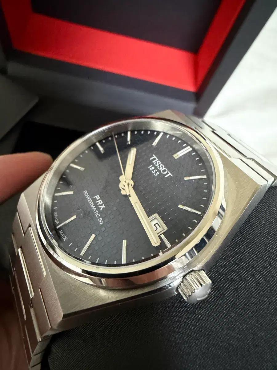 (걍새거)티쏘 PRX 파워매틱 80 블루 40mm +정품 가죽 스트랩
