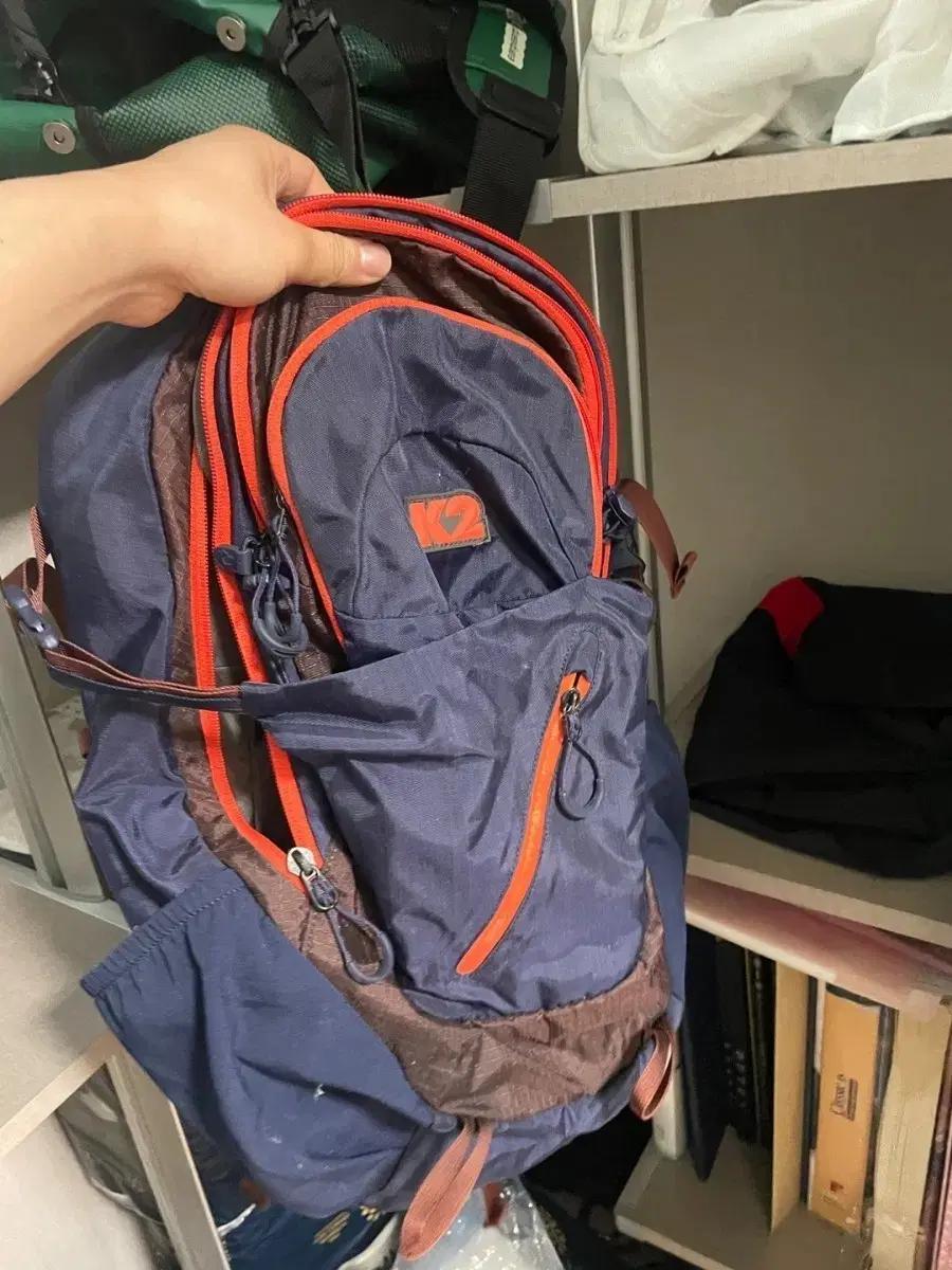 K2 등산 백팩 네이비/오렌지