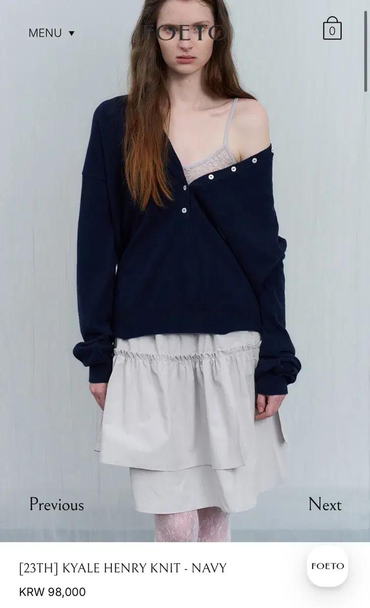 포에토 foeto KYALE HENRY KNIT - NAVY