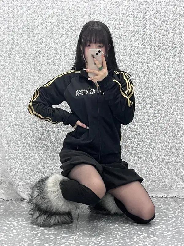 아디다스 Y2K 레트로 00's 큐빅로고 져지 집업 100 C10561