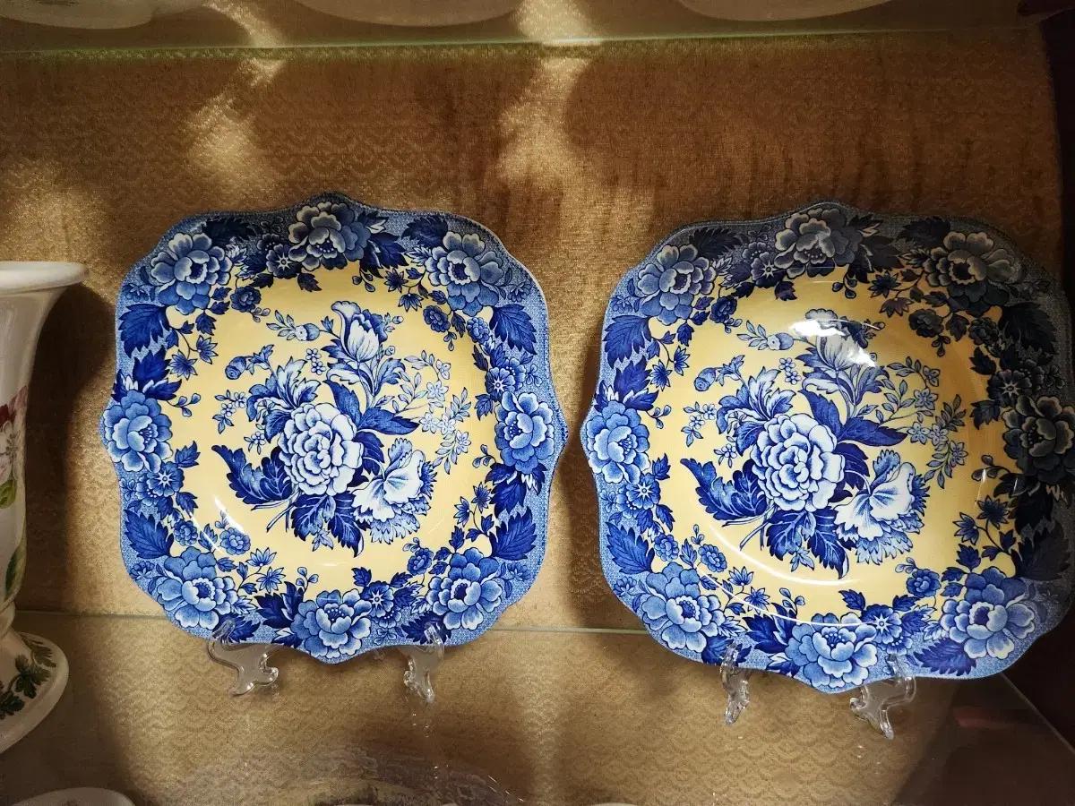 Spode blue room  가든 컬렉션 접시 (엔틱)