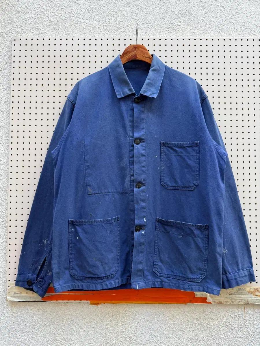 FADED WASHED BLUE OLD VINTAGE 프렌치워크자켓
