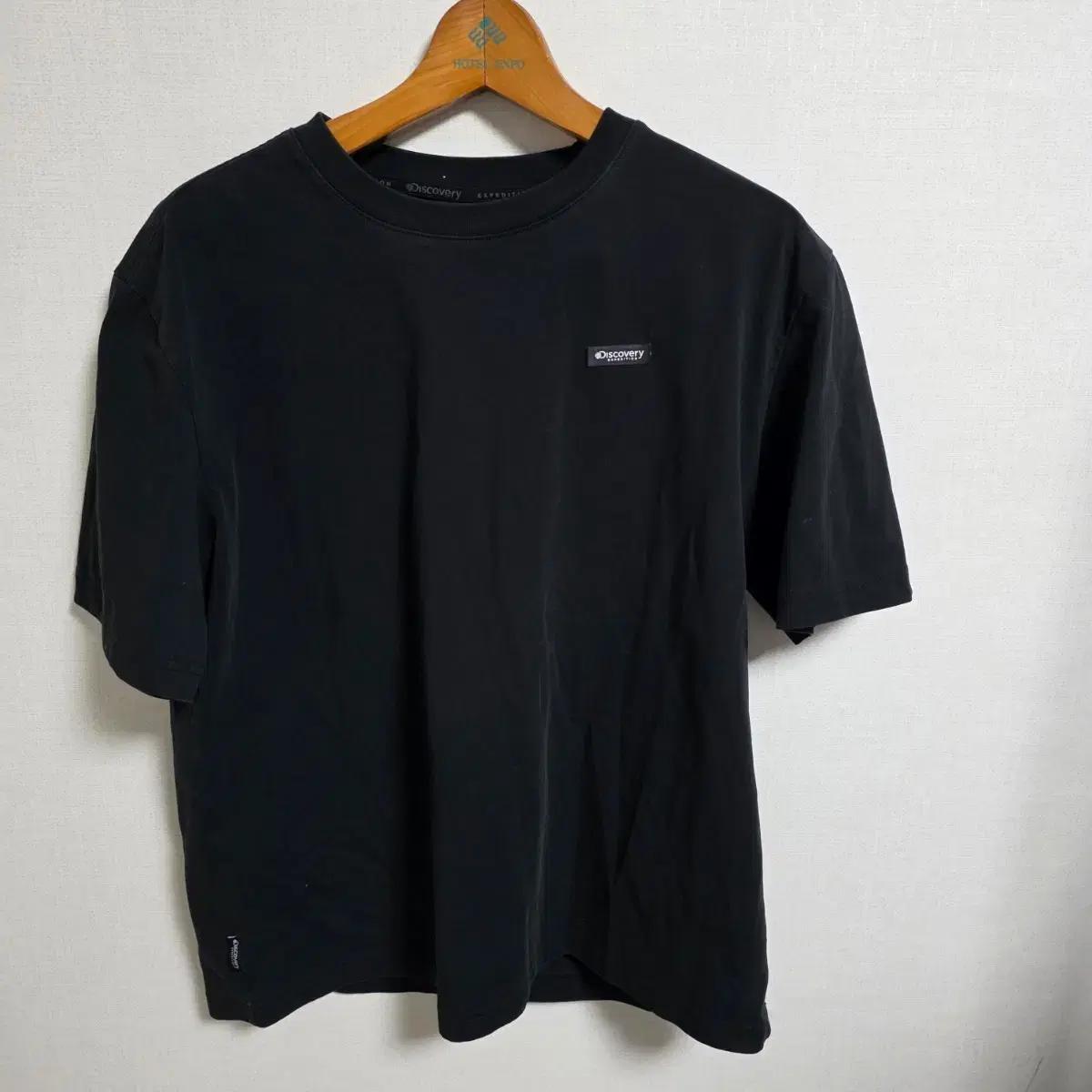 [SIZE 100] 디스커버리 익스페디션 정품 로고 반팔 티셔츠 (블랙