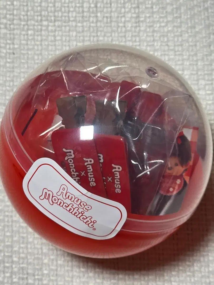 어뮤즈 몬치치 헤어핀 레드, 브라운 세트