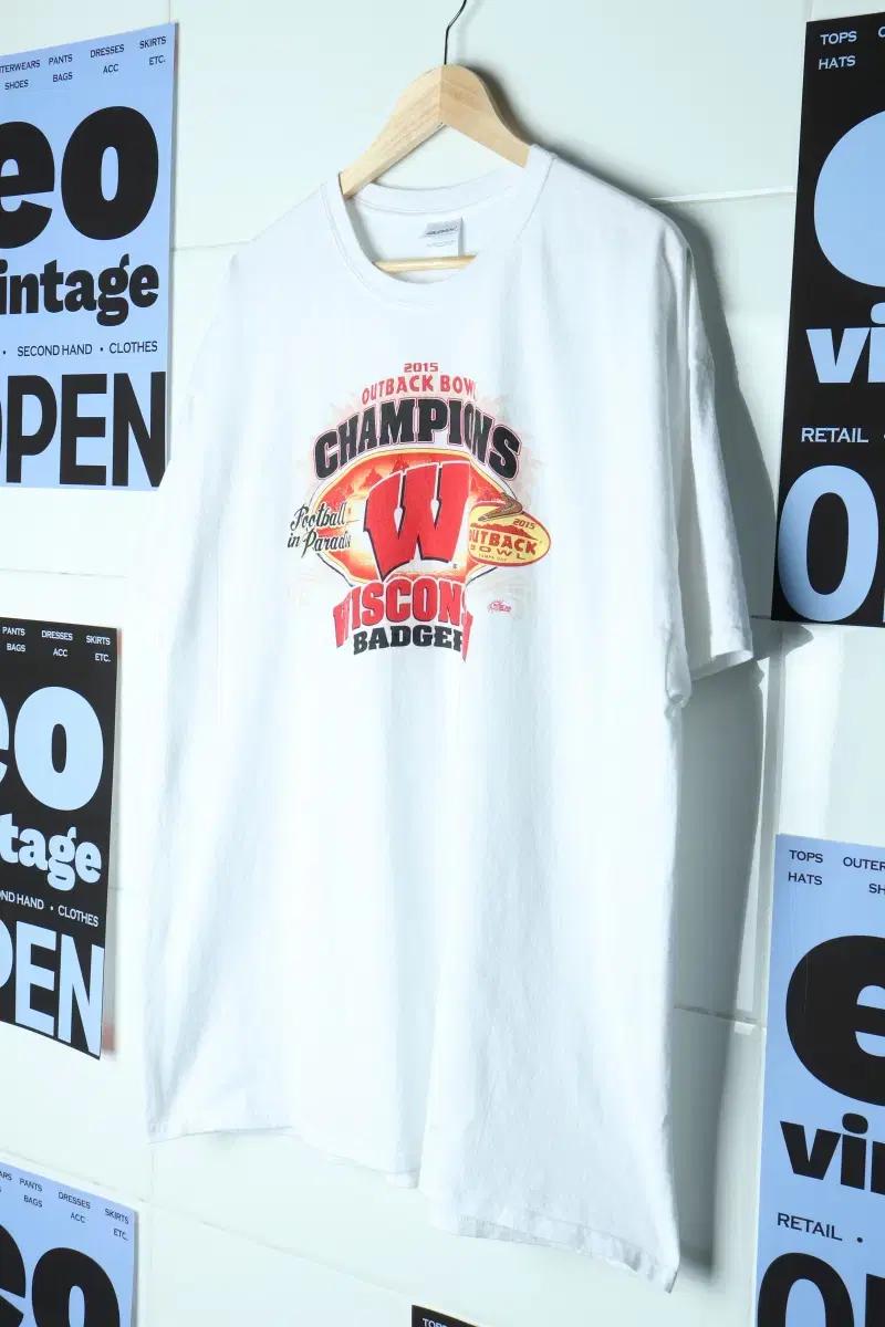 (2XL-4XL) 길단 반팔 티셔츠 USA 흰색 화이트 풋볼-17FE8