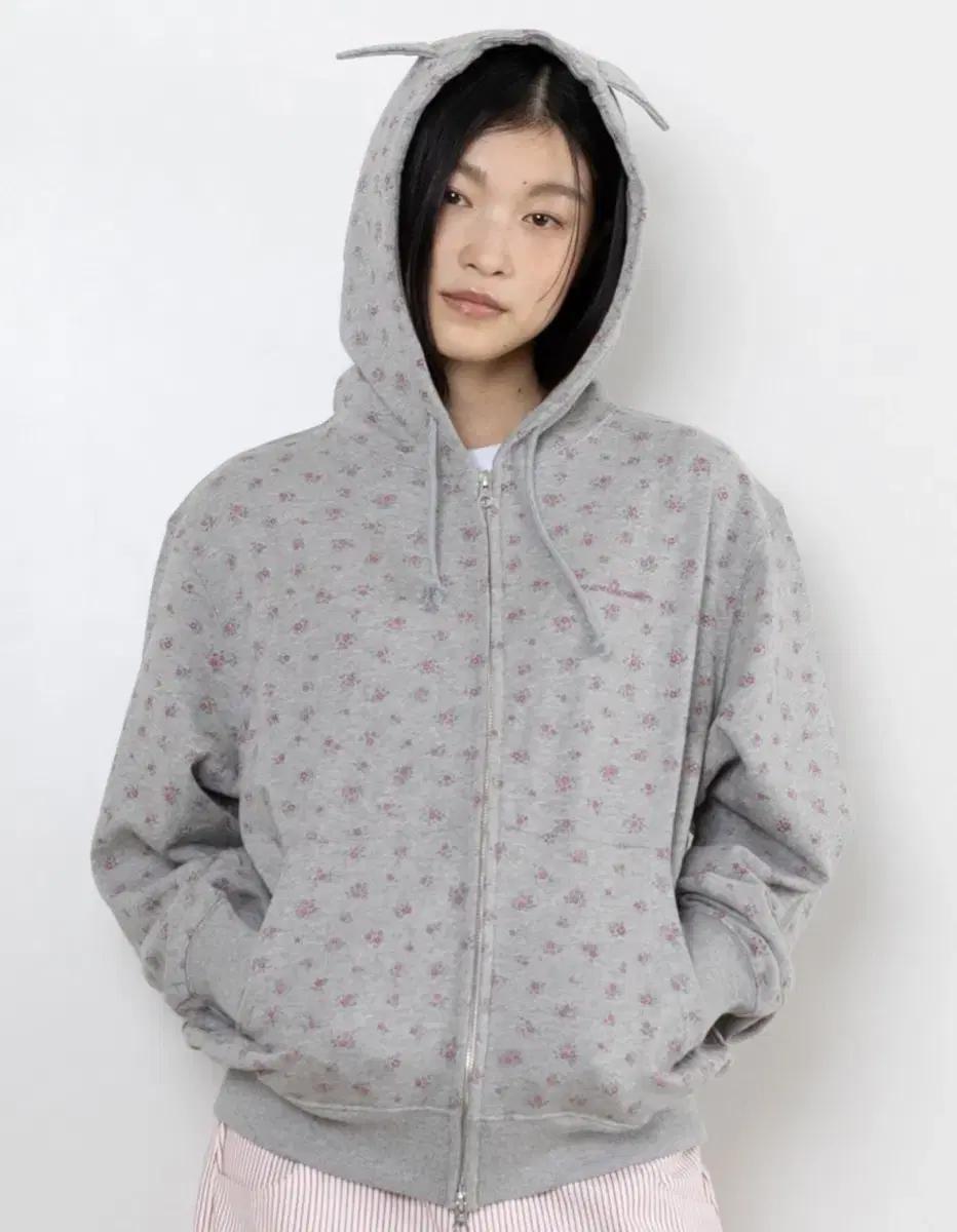 웹하우스 Heart Loso Kitty Hoodie Zip-Up
