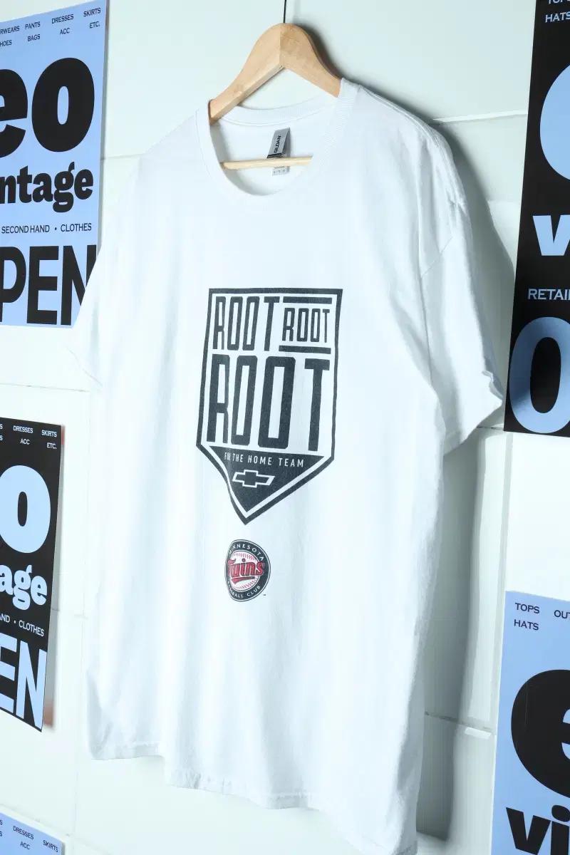 (XL-3XL) 길단 반팔 티셔츠 USA 흰색 화이트 트윈스-17FF5