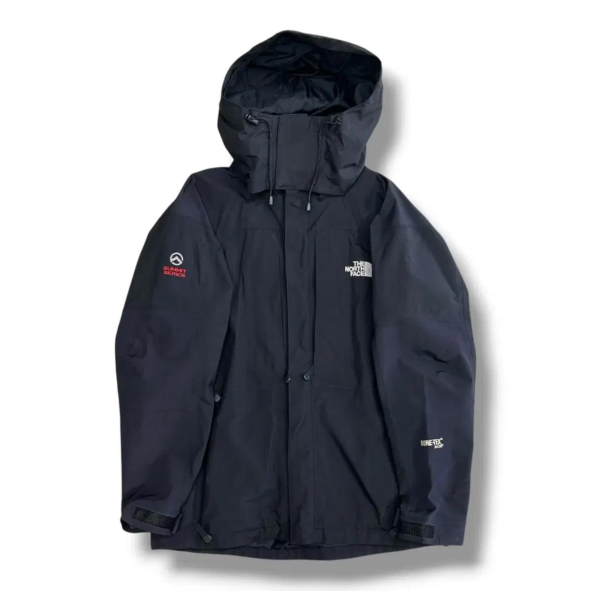 The North Face 써밋 고어텍스 블랙 후드 바람막이