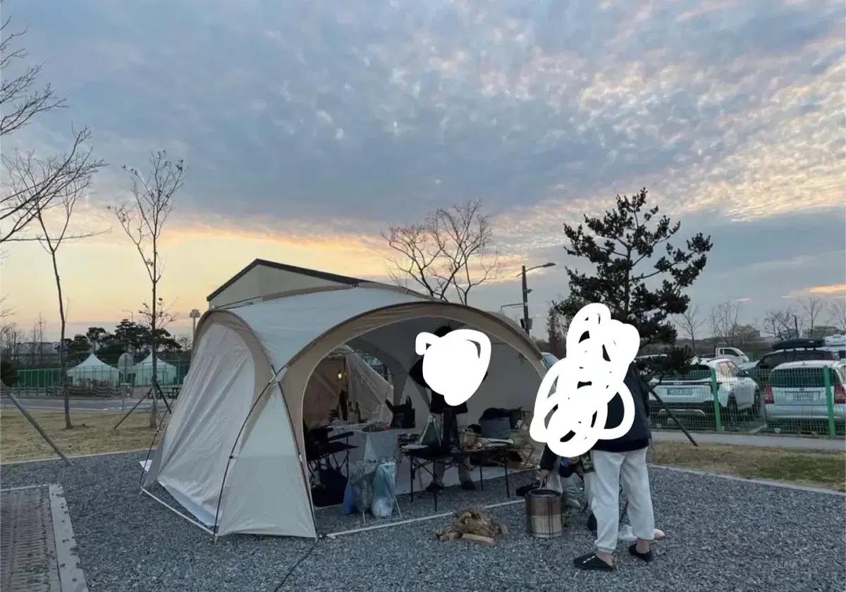 tawa 캠핑 텐트 아이보리 쉘터