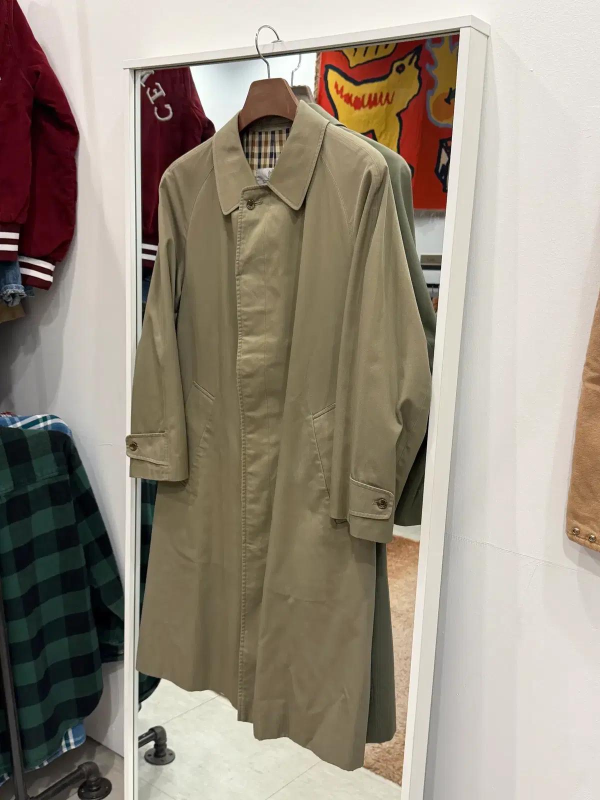 80s Aquascutum 빈티지 트렌치 맥코트 made England