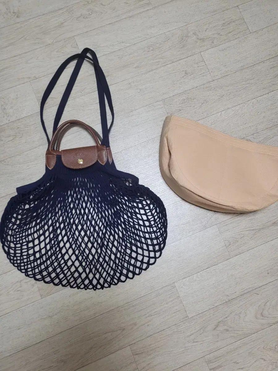 정품 롱샴 Filet 네트백 L