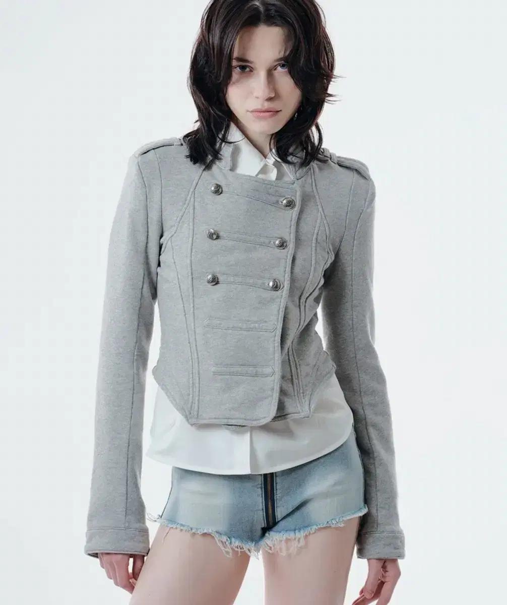 [2000아카이브] NAPOLEON JACKET (MELANGE GREY