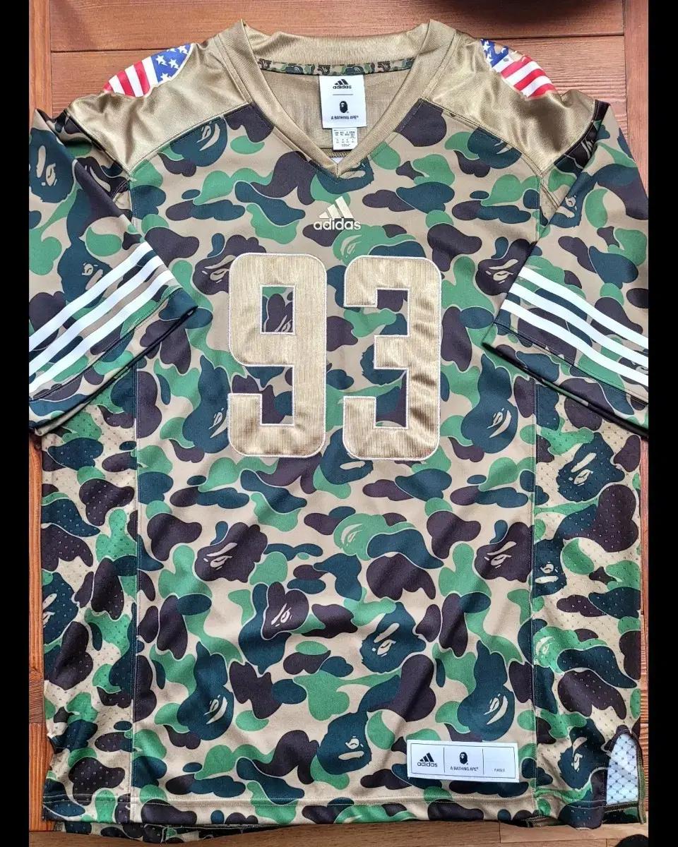 [US XL]새상품 아디다스x베이프 슈퍼볼 풋볼 져지 국내5XL